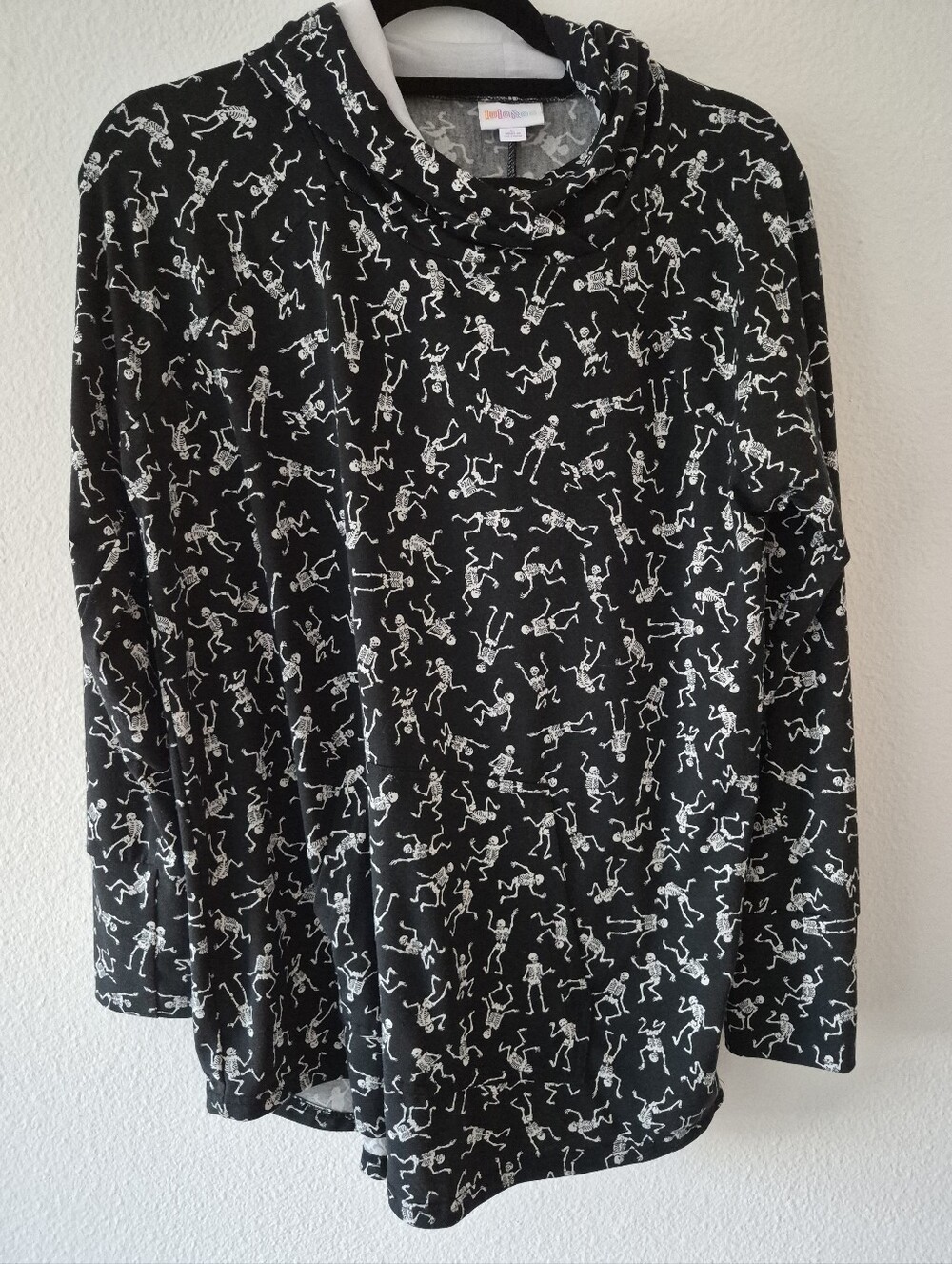 LuLaRoe Halloween Skeleton Hoodie - Picture 1 of 4